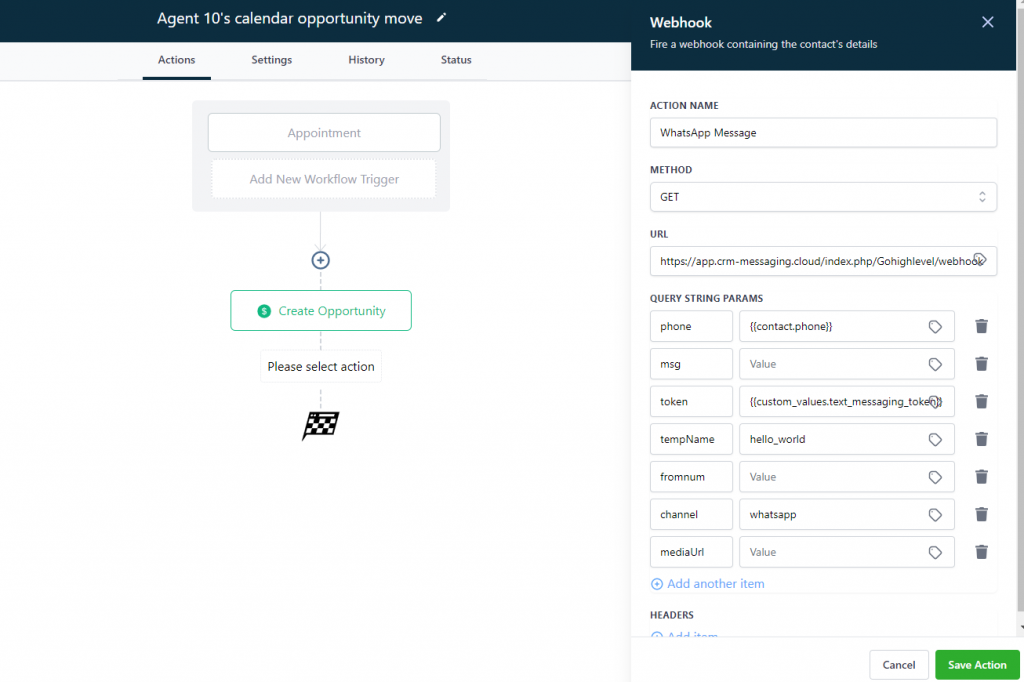 How to send templates from GHL Webhook 1 image 8