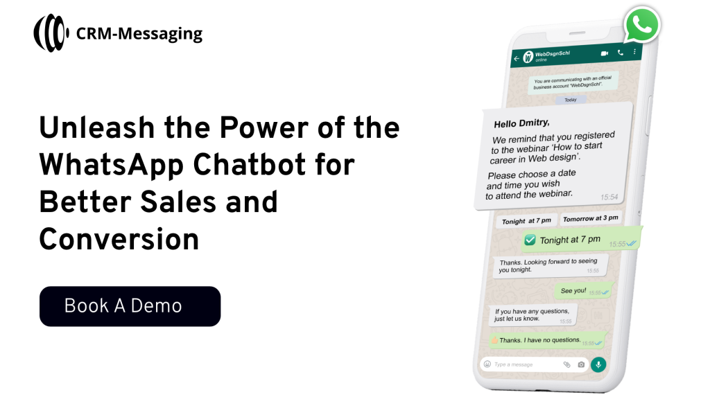 WhatsApp chatbot for Better sales and conversion 1 WhatsApp Business API