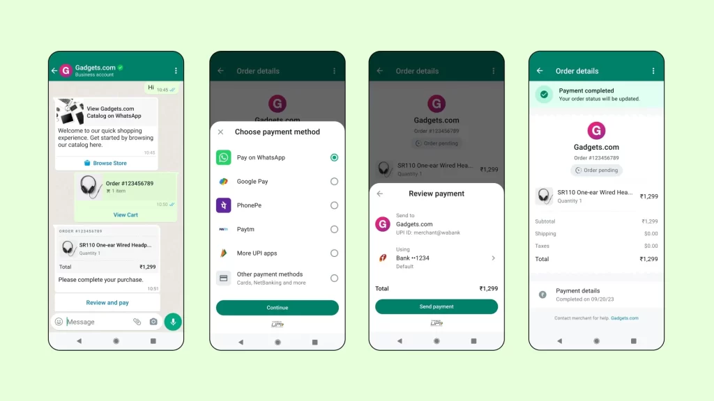 WhatsApp flows