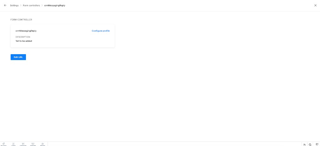 crmMessagingReply form controller in Zoho SalesIQ